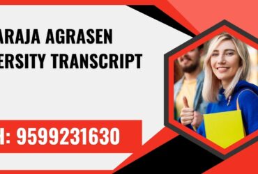 Maharaja Agrasen University Transcript, Moi, Degree Certificate,  9599231630