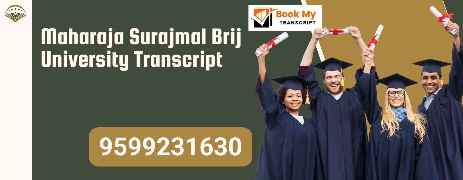 Maharaja Surajmal Brij University Transcript, Moi, Degree Certificate 9599231630