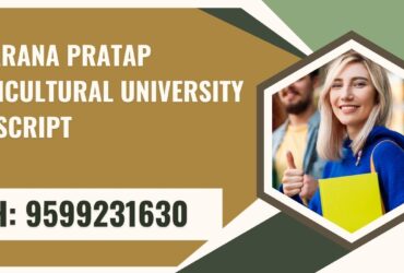 Maharana Pratap Horticultural University Transcript, Moi, Degree Certificate  9599231630