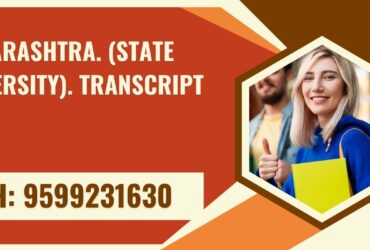 Maharashtra. (state University). Transcript, Moi, Degree Certificate, 9599231630