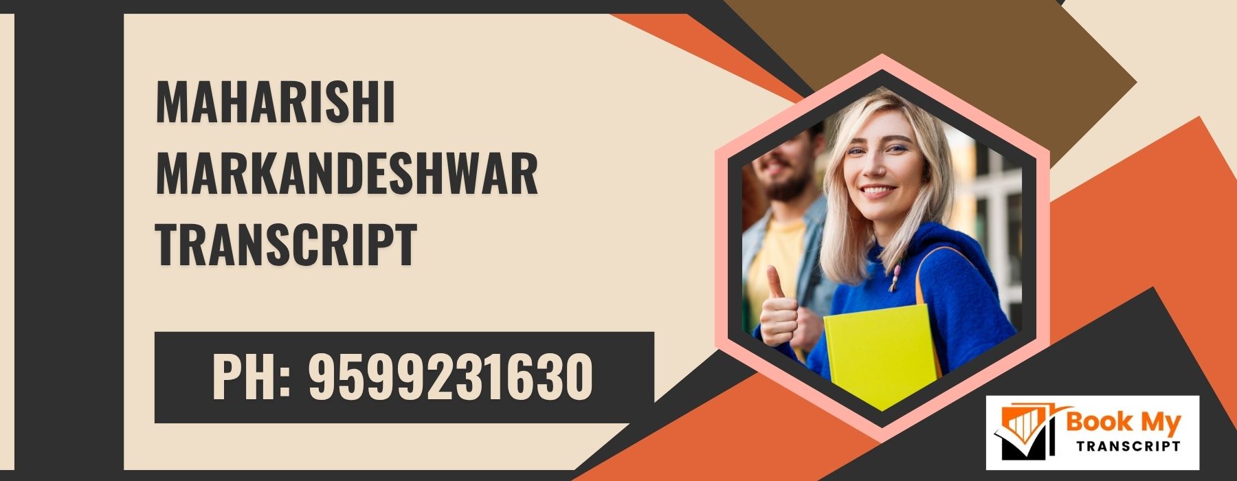 Maharishi Markandeshwar Transcript, Moi, Degree Certificate,  9599231630