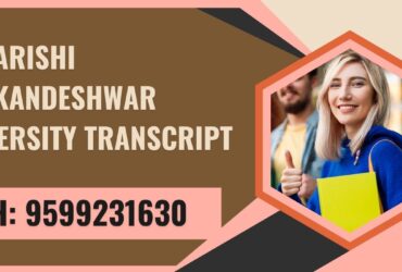 Maharishi Markandeshwar University Transcript, Moi, Degree Certificate,  9599231630