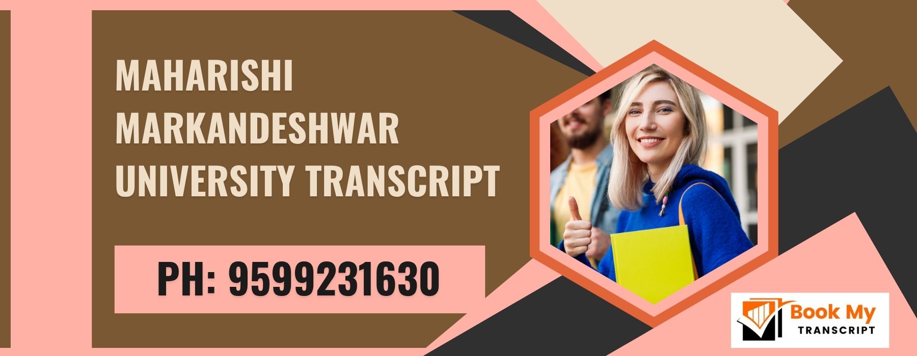 Maharishi Markandeshwar University Transcript, Moi, Degree Certificate,  9599231630