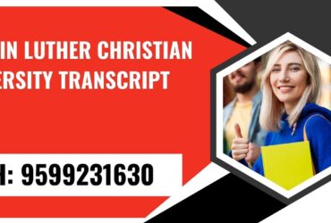 Martin Luther Christian University Transcript, Moi, Degree Certificate 9599231630