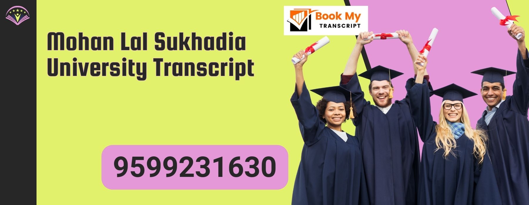 Mohan Lal Sukhadia University Transcript, Moi, Degree Certificate9599231630