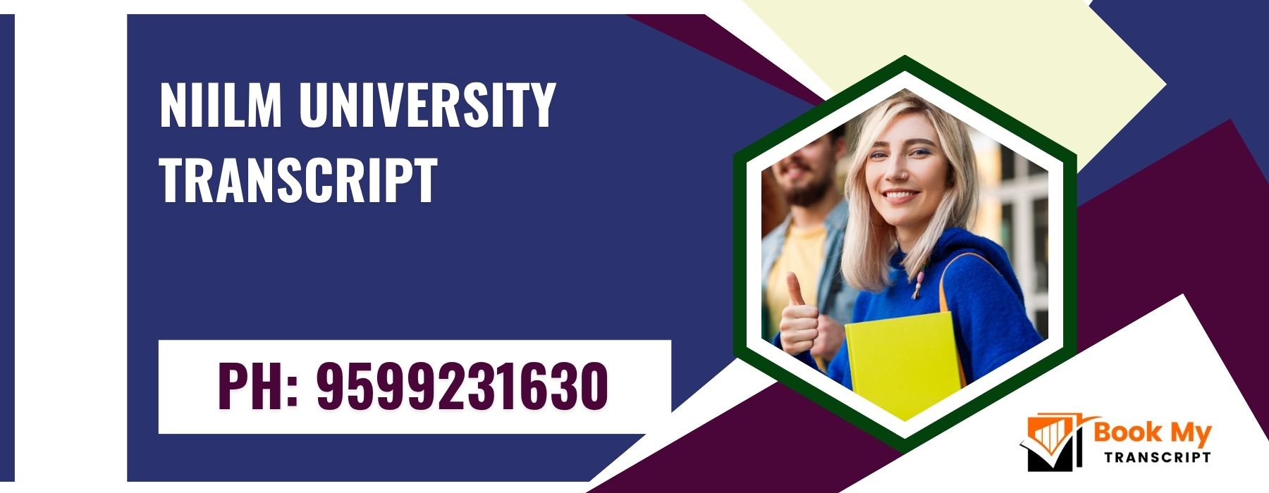 Niilm University Transcript, Moi, Degree Certificate,  9599231630