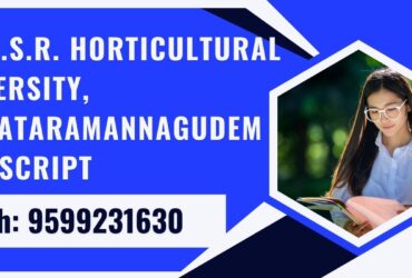 Dr. Y.s.r. Horticultural University, Venkataramannagudem Transcript, Moi, Degree Certificate, Duplicate Marksheet, lor-9599231630