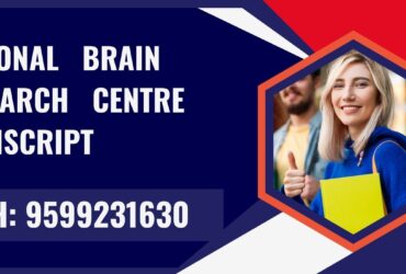 National Brain Research Centre Transcript, Moi, Degree Certificate,   9599231630