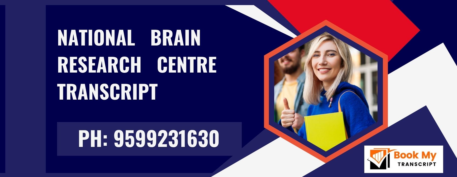 National Brain Research Centre Transcript, Moi, Degree Certificate,   9599231630