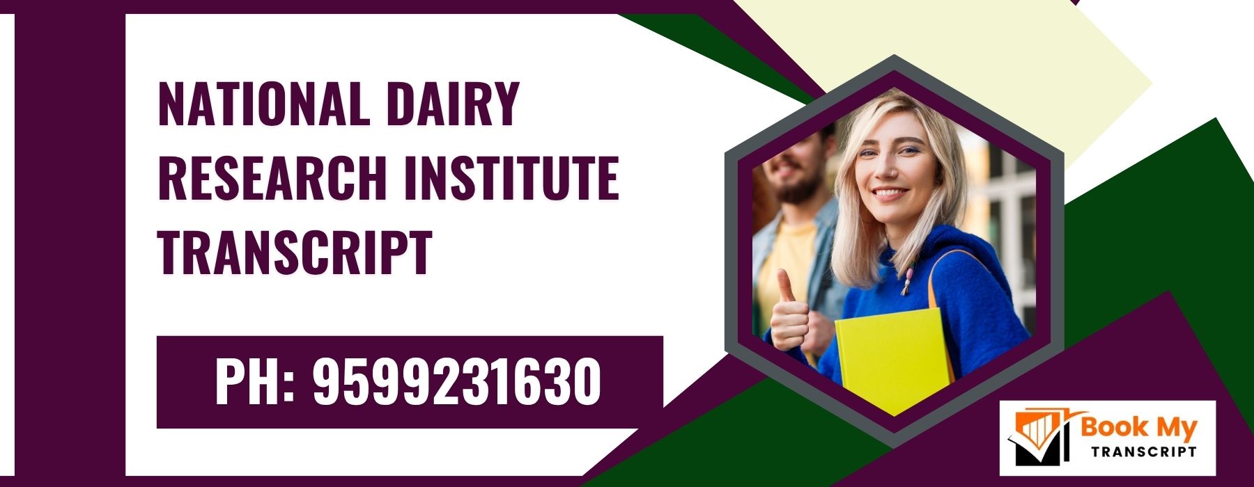 National Dairy Research Institute Transcript, Moi, Degree Certificate,  9599231630