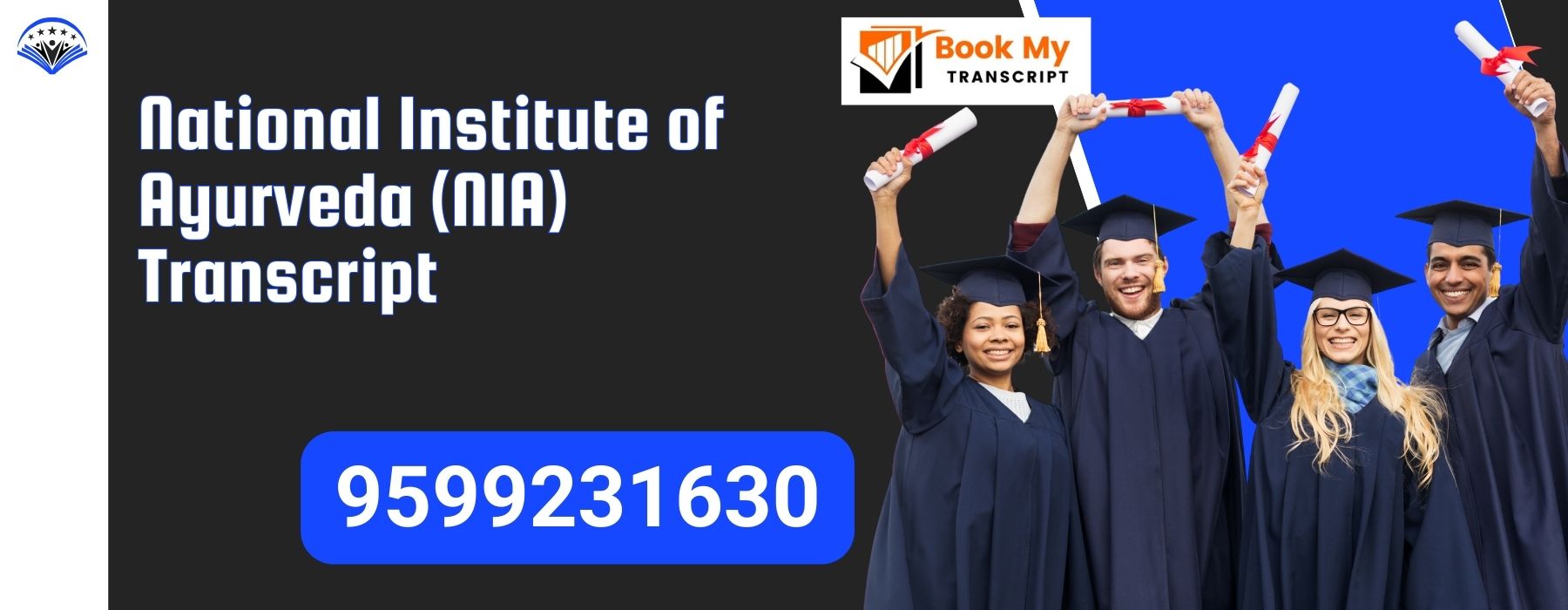 National Institute of Ayurveda (nia) Transcript, Moi, Degree Certificate, 9599231630