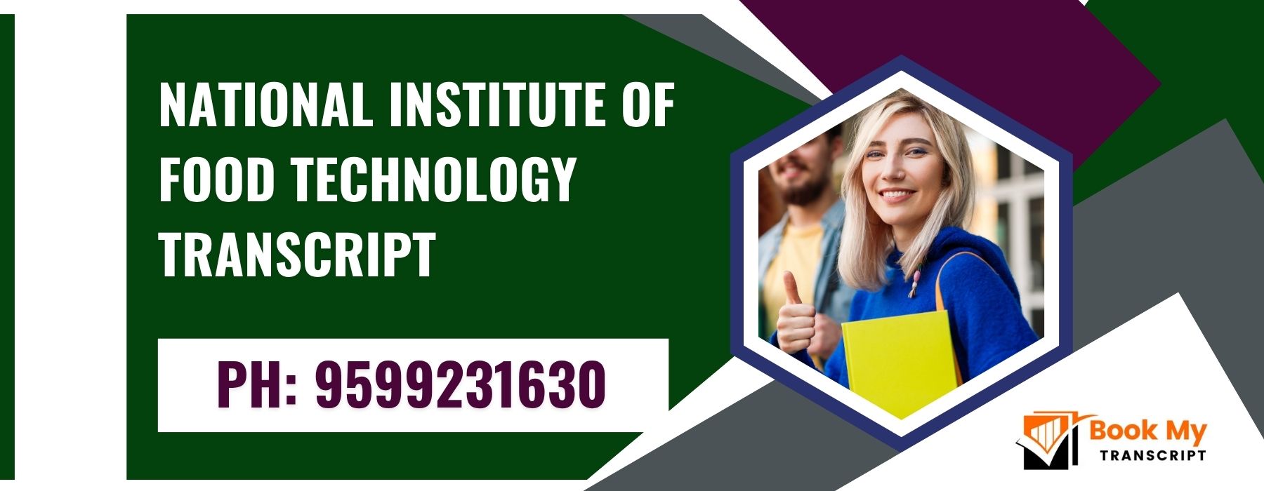 National Institute of Food Technology Transcript, Moi, Degree Certificate,   9599231630