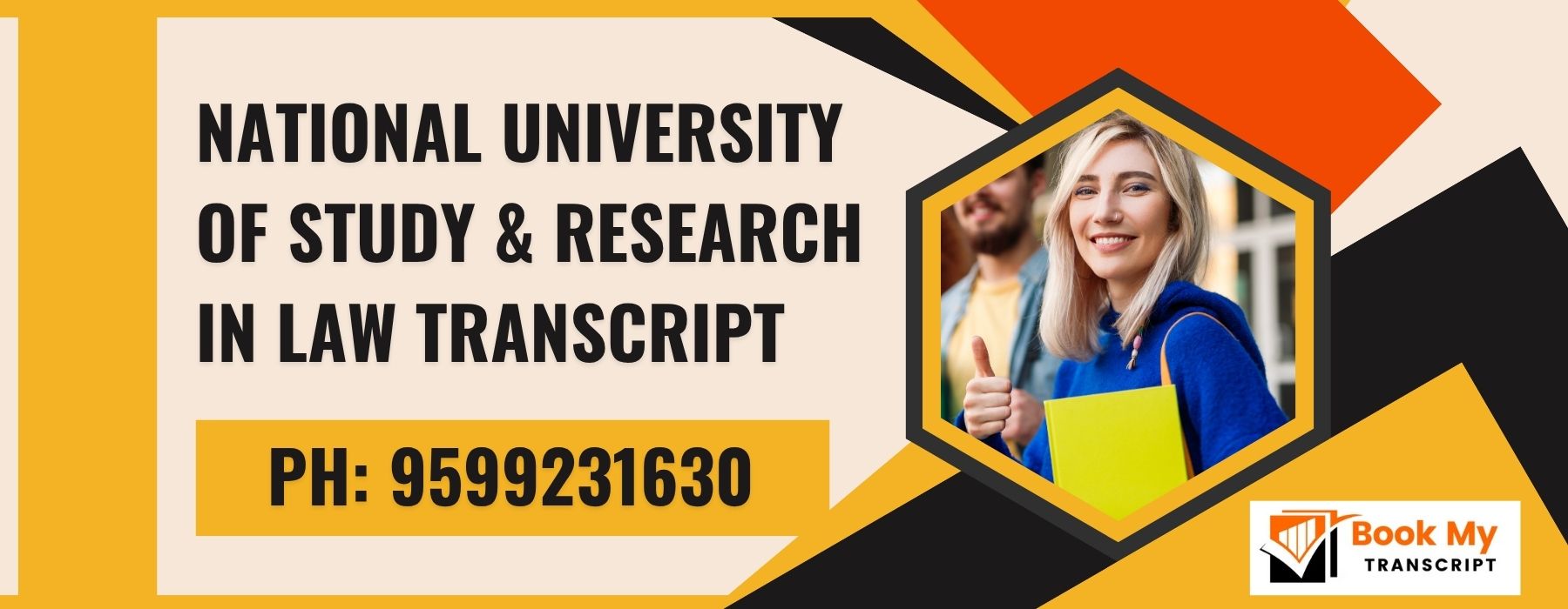 National University of Study & Research in Law Transcript, Moi, Degree Certificate,  9599231630