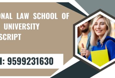 National Law School of India University Transcript, Moi, Degree Certificate 9599231630