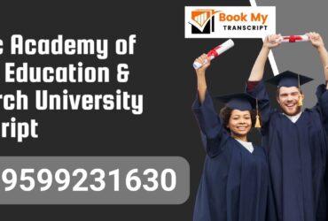 Pacific Academy of Higher Education & Research University Transcript, Moi, Degree Certificate, 9599231630