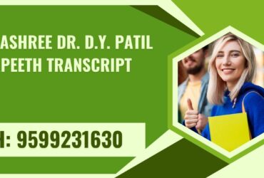Padmashree Dr. D.y. Patil Vidyapeeth Transcript, Moi, Degree Certificate,  9599231630