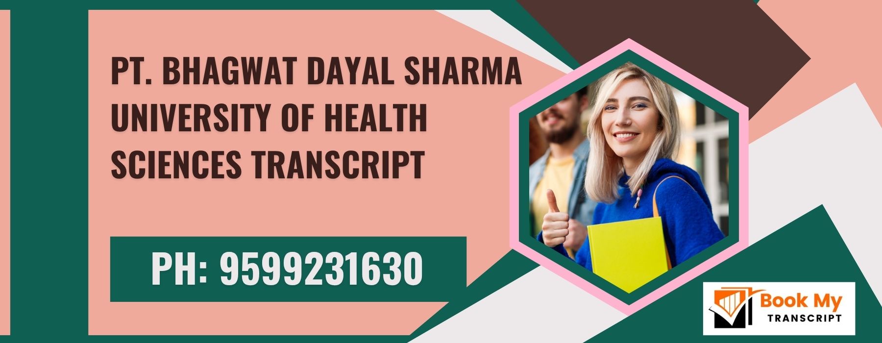 Pt. Bhagwat Dayal Sharma University of Health Sciences Transcript, Moi, Degree Certificat  9599231630