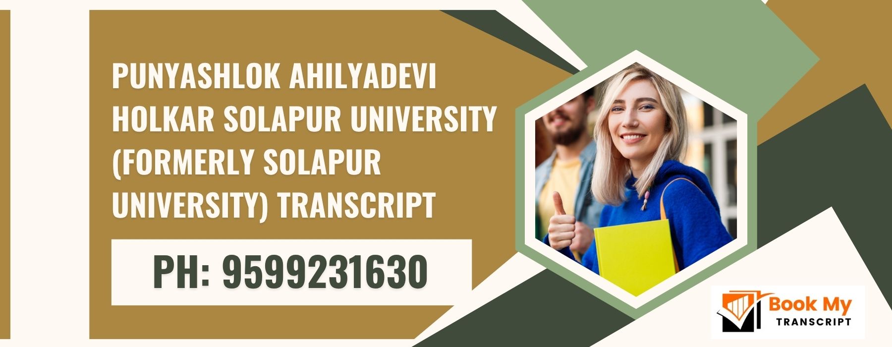 Punyashlok Ahilyadevi Holkar Solapur University (formerly Solapur University) Transcript, Moi, Degree Certificate 9599231630