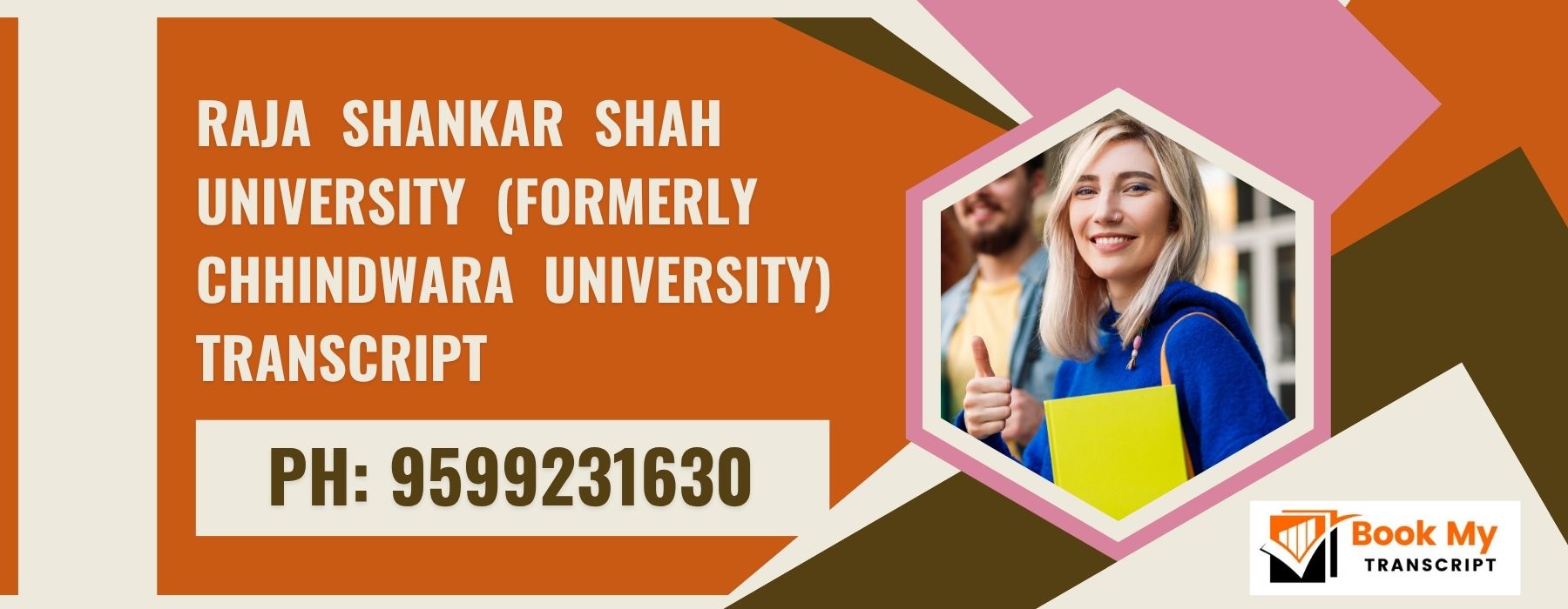 Raja Shankar Shah University (formerly Chhindwara University) Transcript, Moi, Degree Certificate, 9599231630