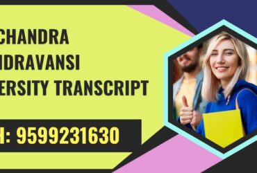 Ramchandra Chandravansi University Transcript, Moi, Degree Certificate, 9599231630