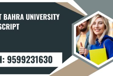 Rayat Bahra University Transcript, Moi, Degree Certificate 9599231630