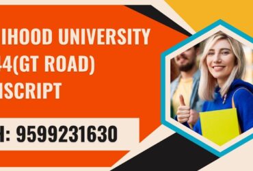 Rishihood University Nh-44(gt Road) Transcript, Moi, Degree Certificate,  9599231630