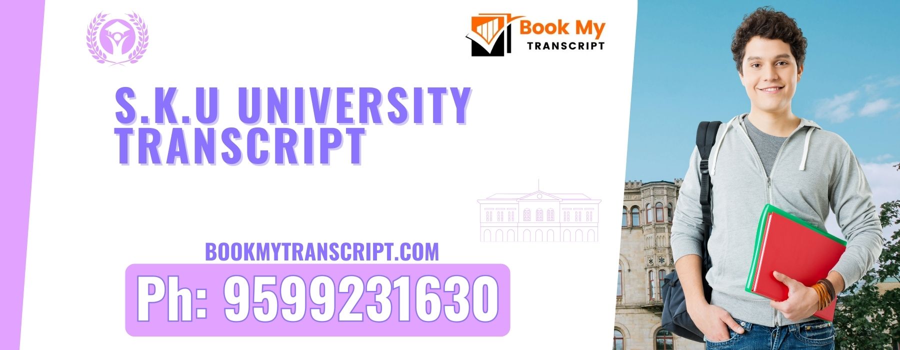 Sku University Transcript, Moi, Degree Certificate, Duplicate Marksheet, lor-9599231630