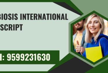 Symbiosis International Transcript, Moi, Degree Certificate,  9599231630