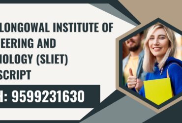 Sant Longowal Institute of Engineering and Technology (sliet) Transcript, Moi, Degree Certificate, 9599231630