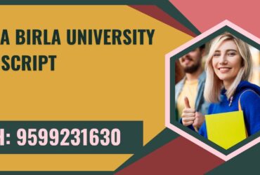 Sarla Birla University Transcript, Moi, Degree Certificate, 9599231630