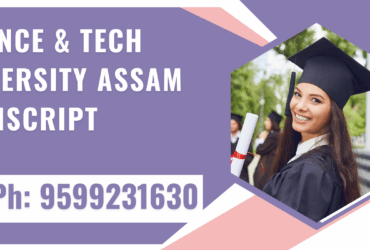 Science & Tech University Assam Transcript, Moi, Degree Certificate, Duplicate Marksheet, lor-9599231630