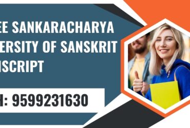 Shree Sankaracharya University of Sanskrit Transcript, Moi, Degree Certificate,  9599231630