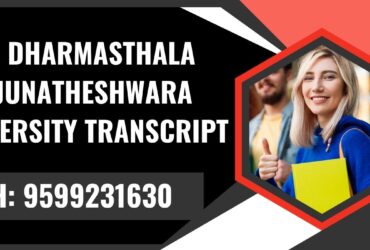 Shri Dharmasthala Manjunatheshwara University Transcript, Moi, Degree Certificate, 9599231630