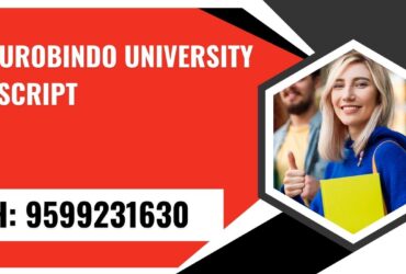 Sri Aurobindo University Transcript, Moi, Degree Certificate,   9599231630