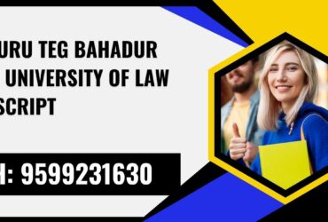 Sri Guru Teg Bahadur State University of Law Transcript, Moi, Degree Certificate 9599231630