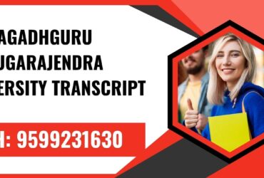 Sri Jagadhguru Murugarajendra University Transcript, Moi, Degree Certificate,  9599231630