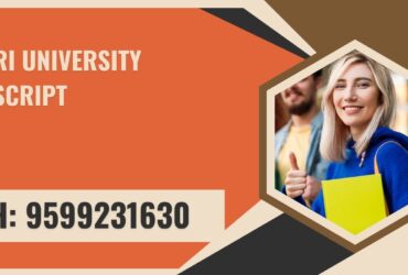 Sri Sri University Transcript, Moi, Degree Certificate, 9599231630