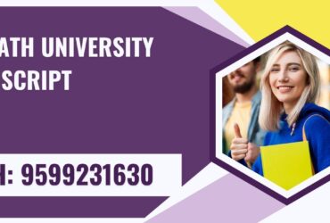 Srinath University Transcript, Moi, Degree Certificate 9599231630