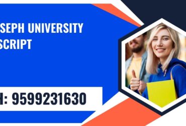 St. Joseph University Transcript, Moi, Degree Certificate,  9599231630