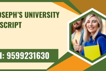 St. Joseph’s University Transcript, Moi, Degree Certificate,  9599231630