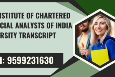 The Institute of Chartered Financial Analysts of India University Transcript, Moi, Degree Certificate 9599231630