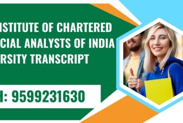 The Institute of Chartered Financial Analysts of India University Transcript, Moi, Degree Certificate 9599231630