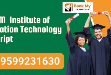 The Lnm Institute of Information Technology Transcript, Moi, Degree Certificate, 9599231630