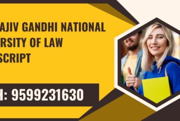 The Rajiv Gandhi National University of Law Transcript, Moi, Degree Certificate 9599231630
