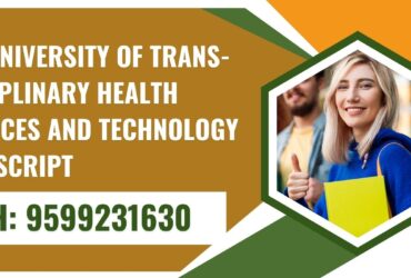 The University of Trans-disciplinary Health Sciences and Technology Transcript, Moi, Degree Certificate 9599231630