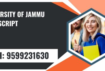 University of Jammu Transcript, Moi, Degree Certificate 9599231630
