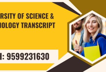 University of Science & Technology Transcript, Moi, Degree Certificate,  9599231630
