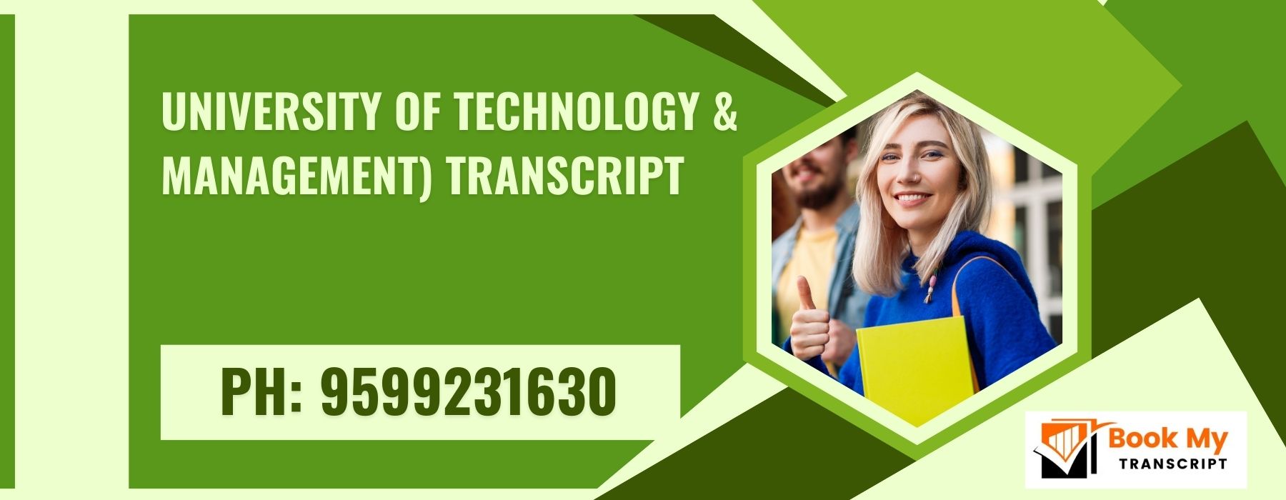 University of Technology & Management) Transcript, Moi, Degree Certificate,  9599231630