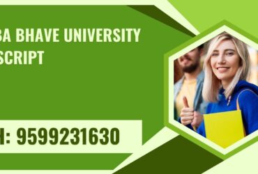 Vinoba Bhave University Transcript, Moi, Degree Certificate,  9599231630