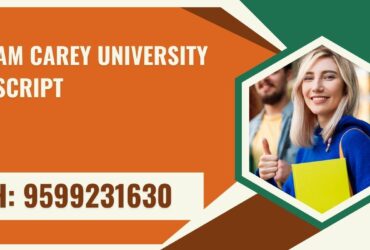 William Carey University Transcript, Moi, Degree Certificate 9599231630